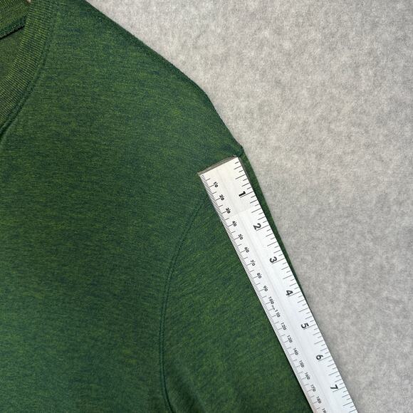 District T-Shirt Henley Mens XL Green Fishing Graphic Print Anchorage Alaska - Picture 11 of 12